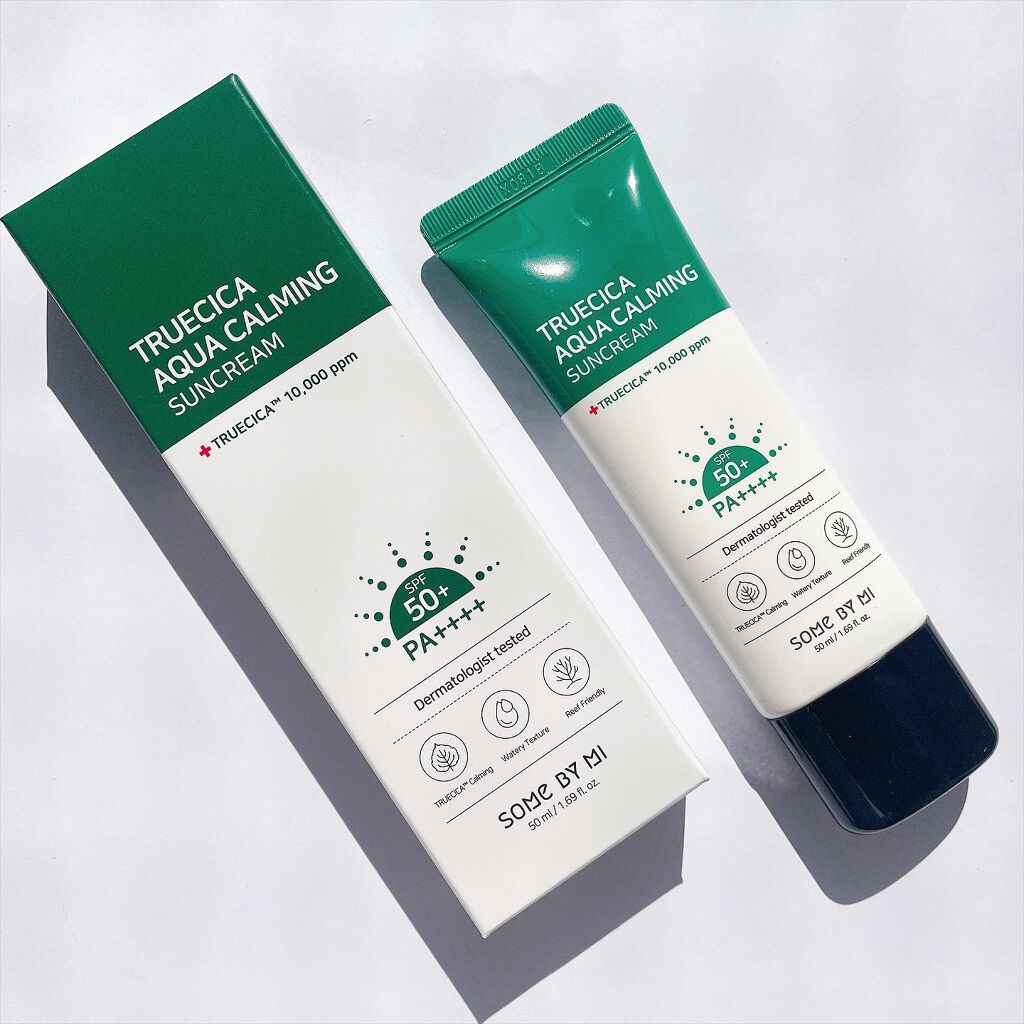 TRUECICA アクアカーミング日焼け止め/SOME BY MI/日焼け止めクリームを使ったクチコミ（3枚目）