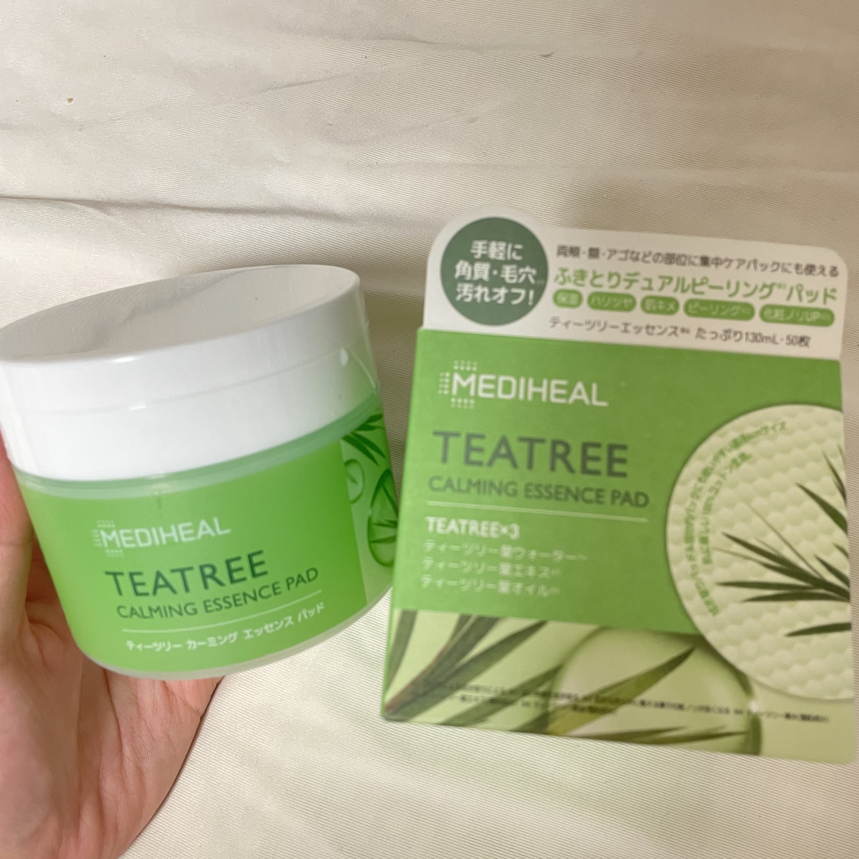 ティーツリーカーミングエッセンスパッド/MEDIHEAL/トナーパッドを使ったクチコミ（1枚目）