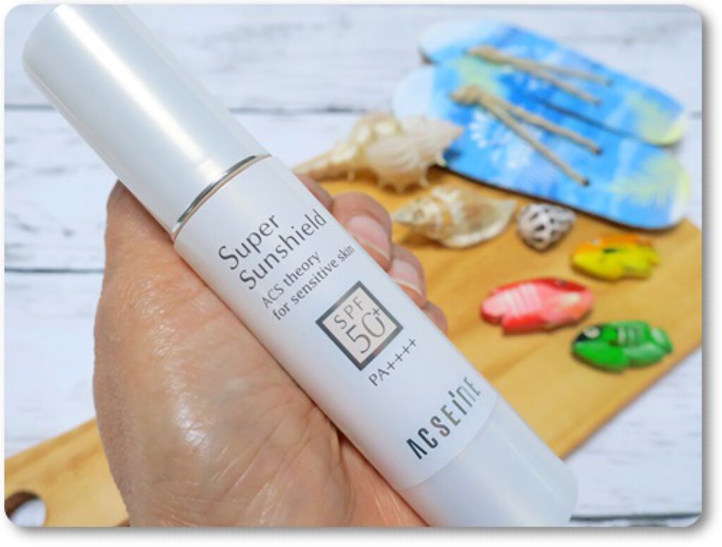 スーパーサンシールド EX<R>/ACSEINE/日焼け止めクリームを使ったクチコミ(2枚目)