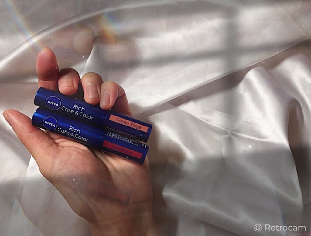 ニベア リッチケア&カラーリップ/ニベア/リップクリームを使ったクチコミ(3枚目)