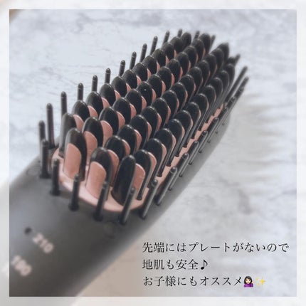 Agetuyaポータブルミニブラシアイロン(ポーチ付き)/ローネジャパン/ヒートブラシを使ったクチコミ(2枚目)