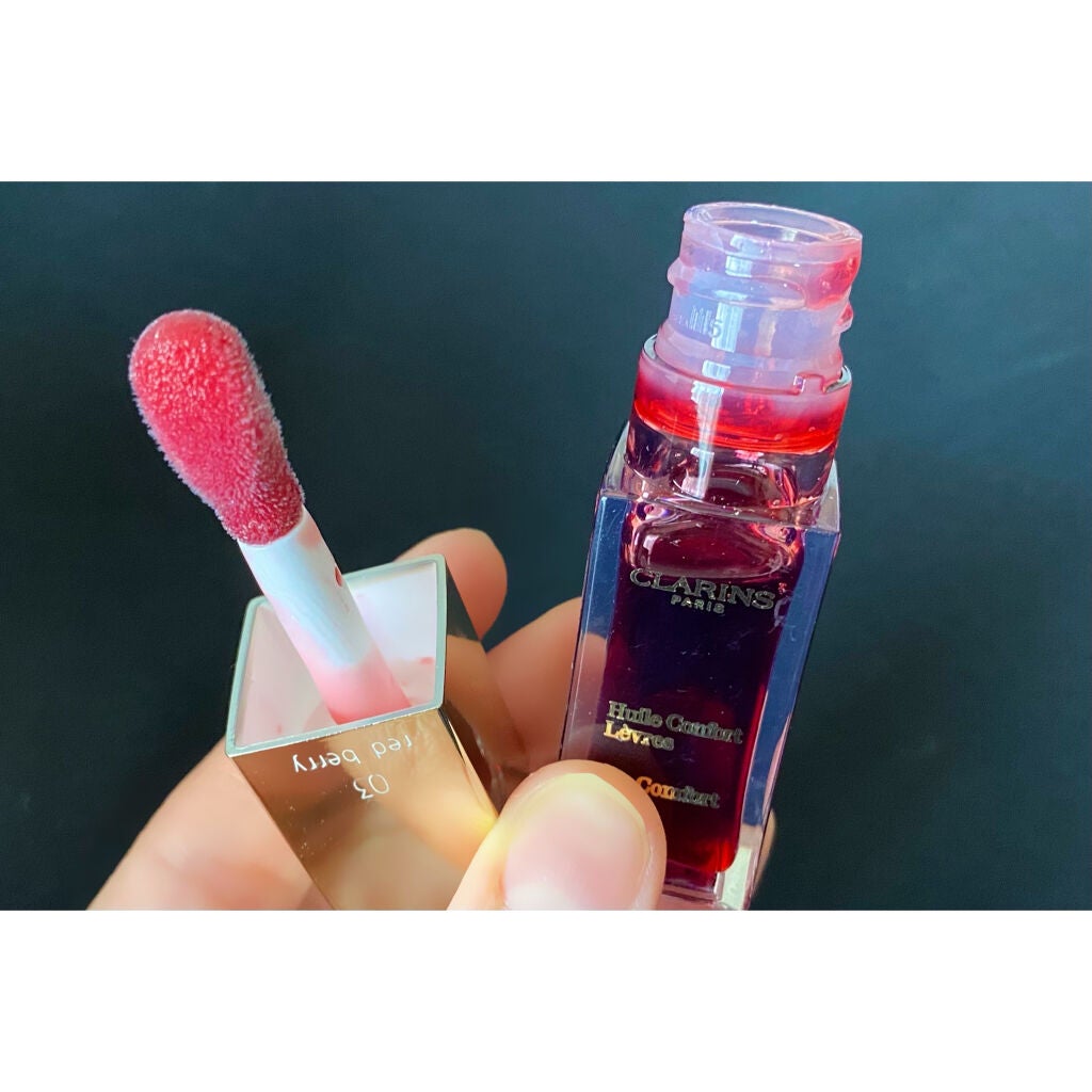 コンフォート リップオイル /CLARINS/リップグロスを使ったクチコミ(2枚目)
