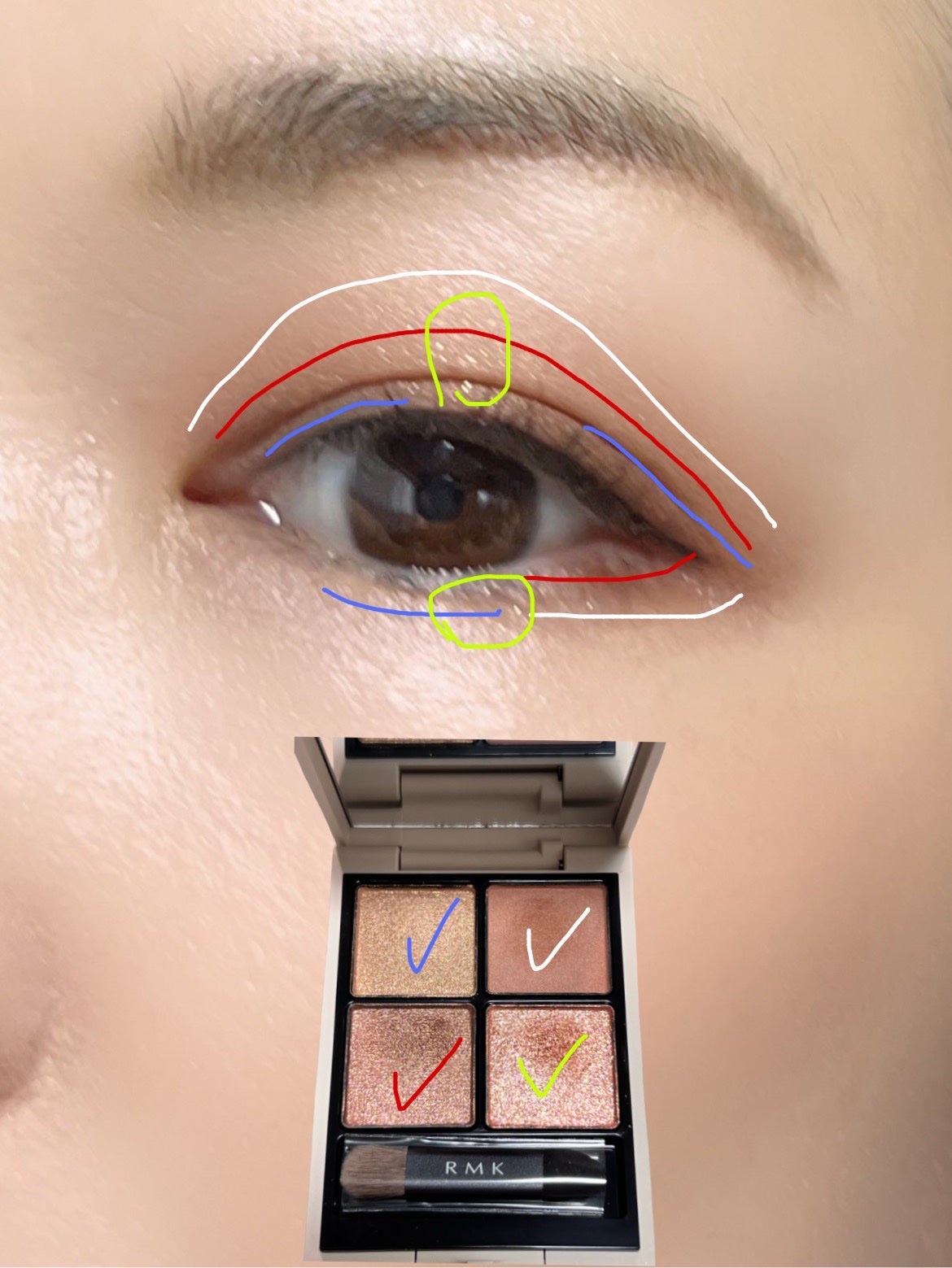 RMK シンクロマティック アイシャドウパレット/RMK/アイシャドウパレットを使ったクチコミ(4枚目)