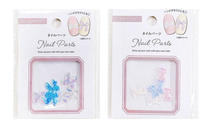 ネイルパーツ クリア オーロラリボン 6P NAIP―2 DAISO