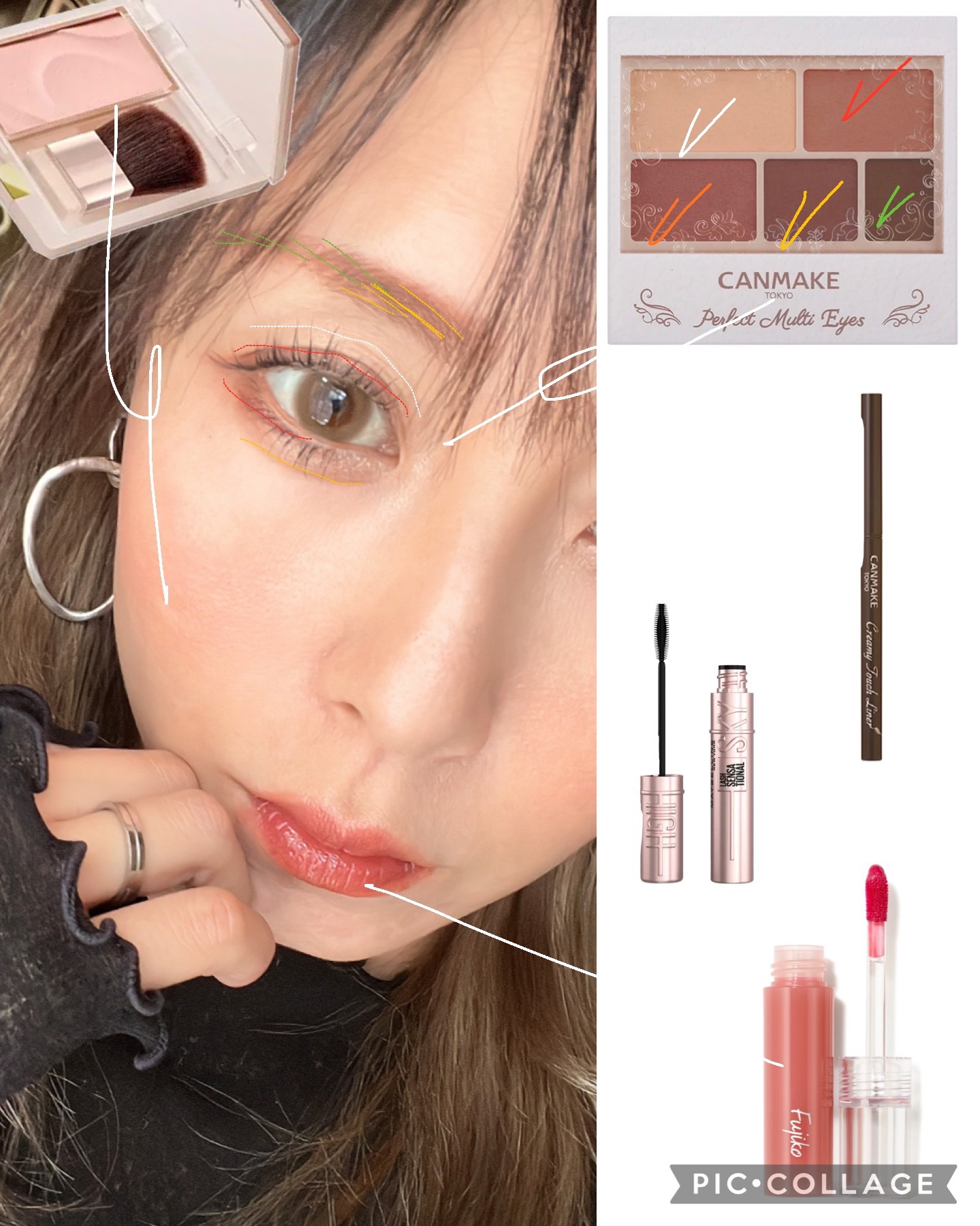 パーフェクトマルチアイズ/キャンメイク/アイシャドウパレットを使ったクチコミ（3枚目）