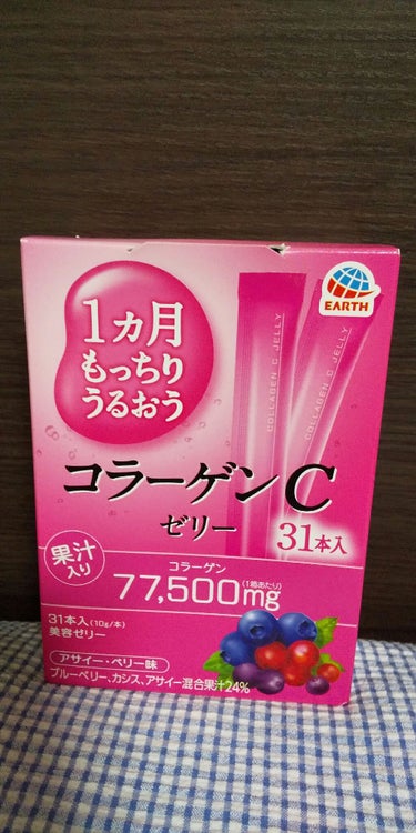 1週間もっちりうるおうコラーゲンCゼリー/アースバイオケミカル/美容サプリメントを使ったクチコミ（1枚目）