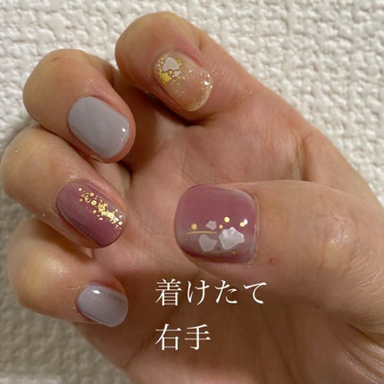 セミキュアジェルネイル(ハンド)/ohora/ネイルシールを使ったクチコミ(3枚目)