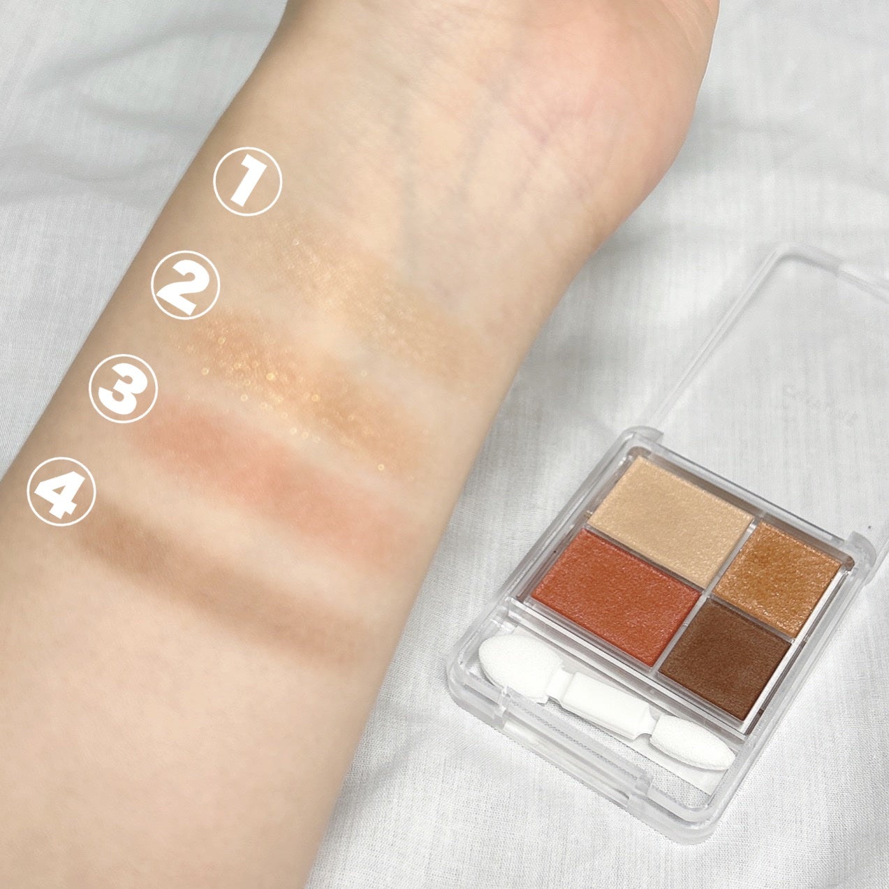 グラデーション アイシャドウ/ちふれ/アイシャドウパレットを使ったクチコミ(4枚目)