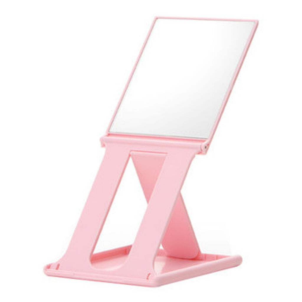 コンパクトスタンドミラー ピンク