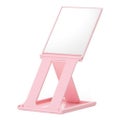 コンパクトスタンドミラー ピンク