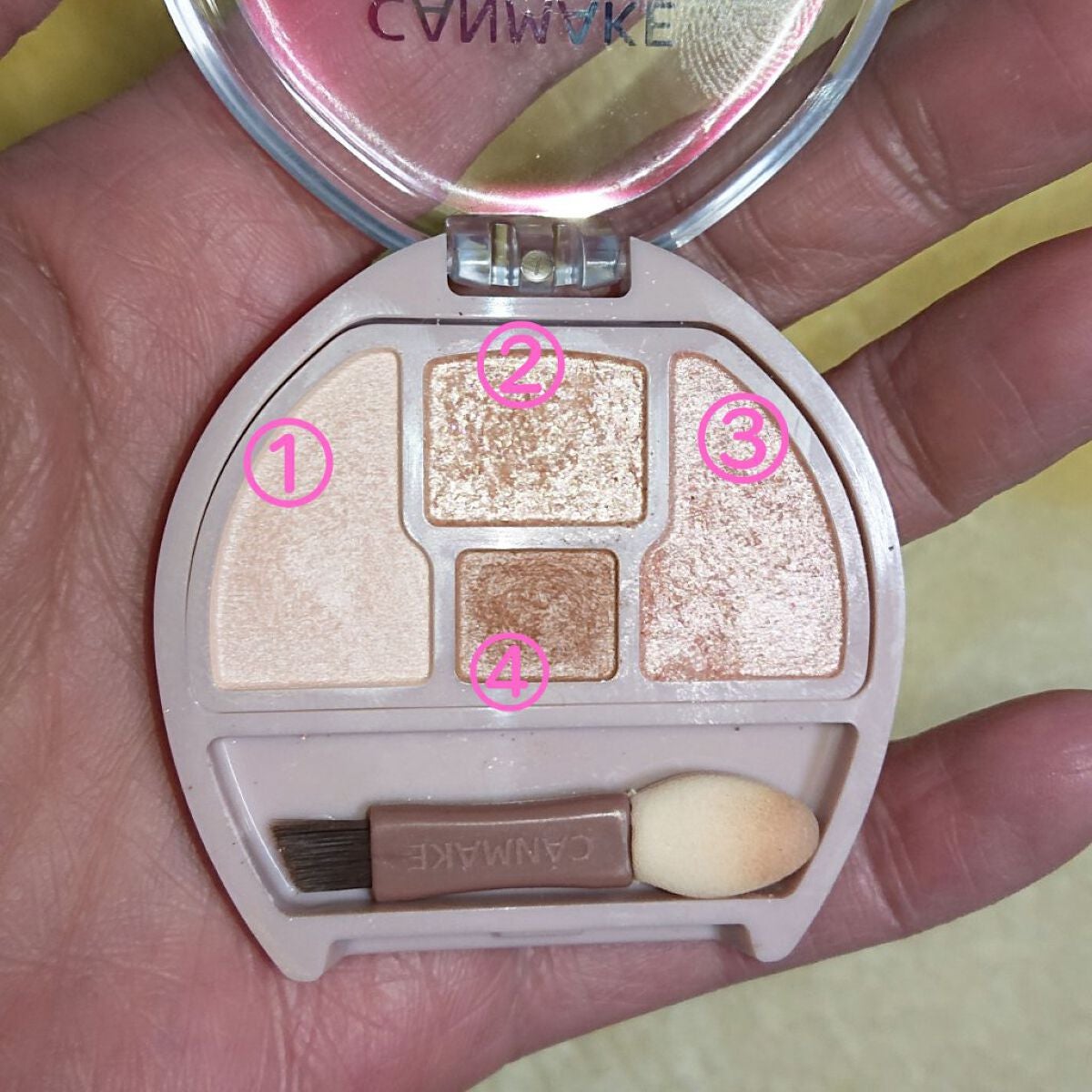 プランぷくコーデアイズ/キャンメイク/パウダーアイシャドウを使ったクチコミ(2枚目)