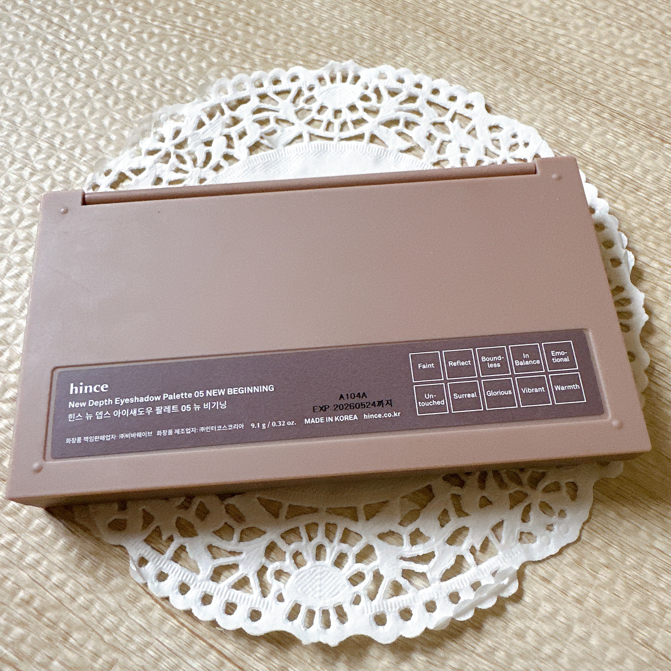 ニューデップスアイシャドウパレット 05 ニュー・ビギニング/hince/アイシャドウパレットを使ったクチコミ（3枚目）