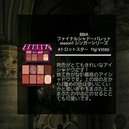 ファイナルシャドウパレット4 01 Trot Star/BBIA/アイシャドウパレットを使ったクチコミ(2枚目)