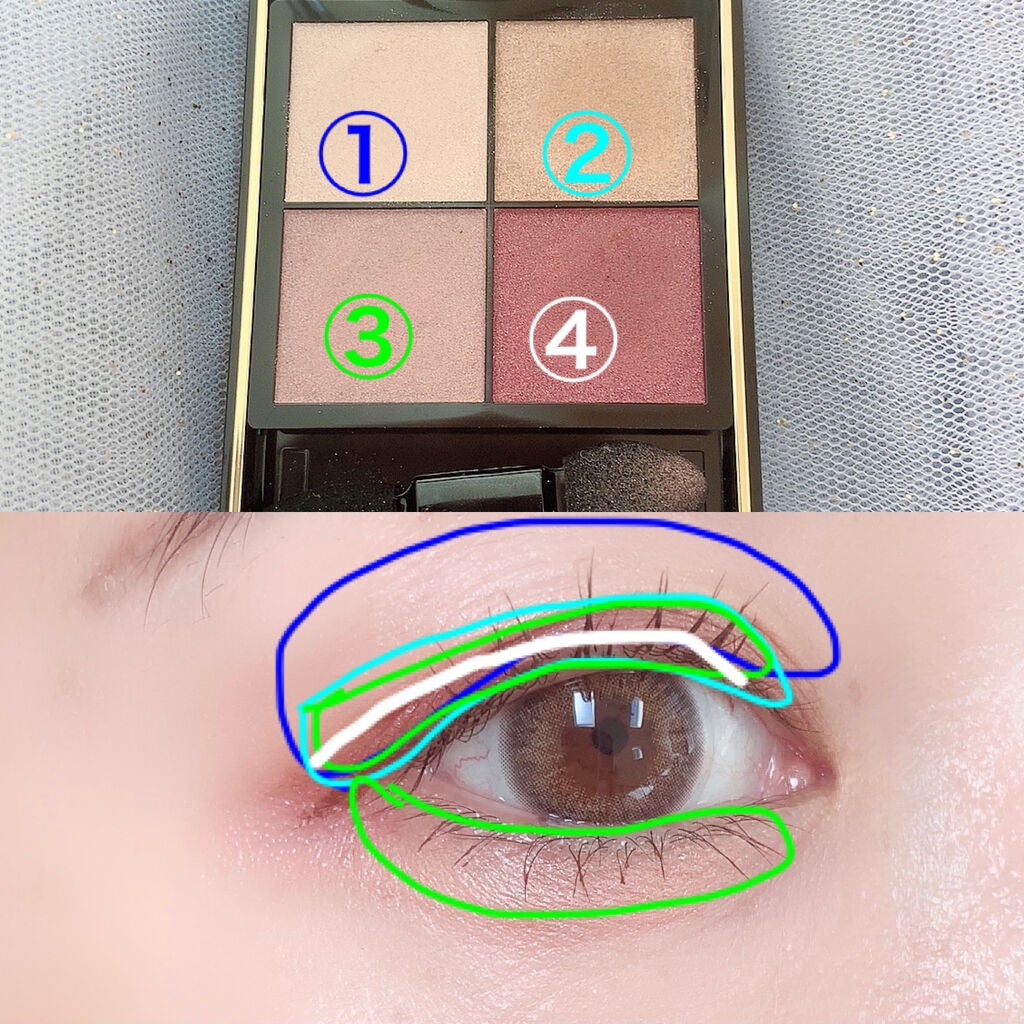 リアルクローズシャドウ/excel/アイシャドウパレットを使ったクチコミ(3枚目)