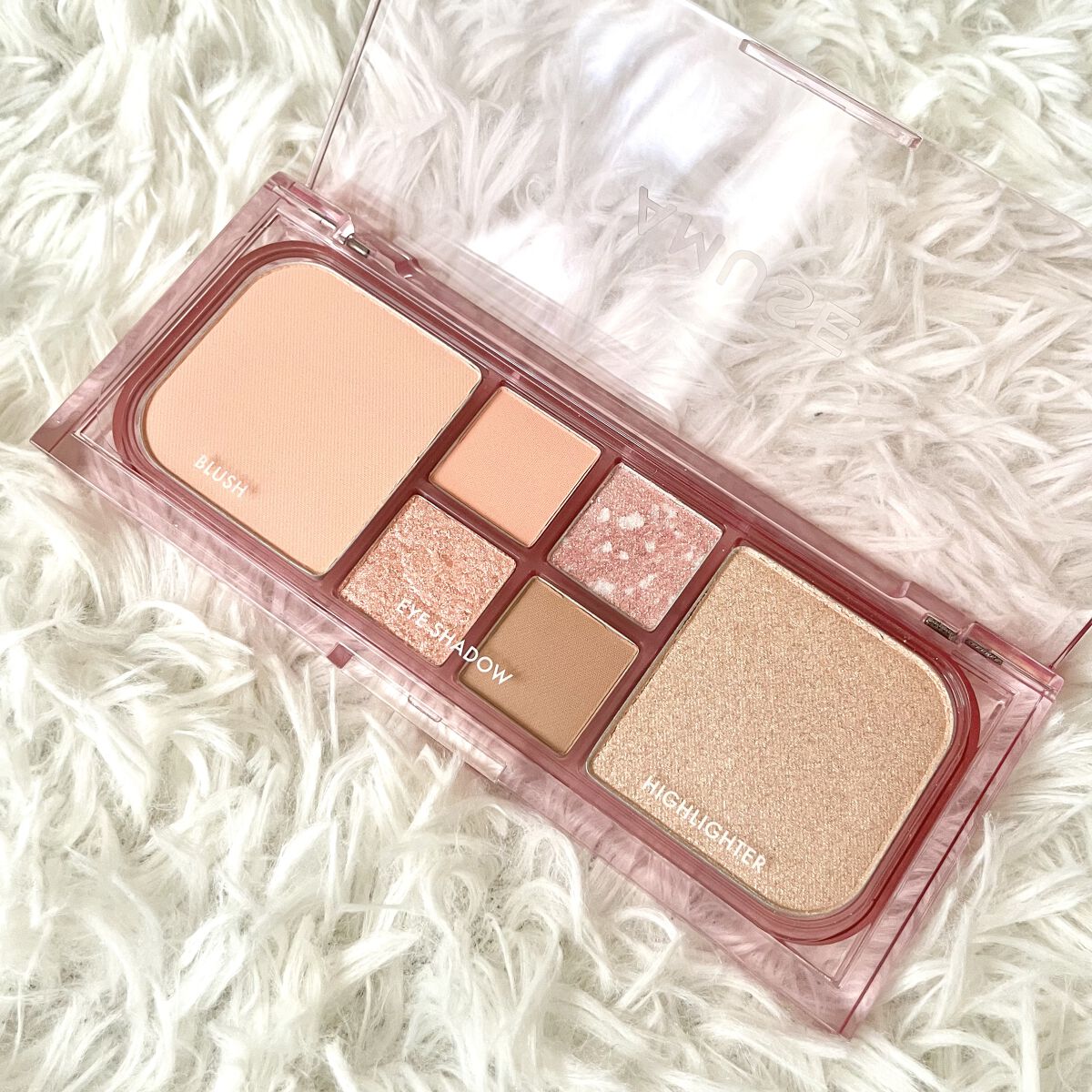 ヴィーガンフェイスオールパレット 02ピーチグロウ/AMUSE/アイシャドウパレットを使ったクチコミ（2枚目）