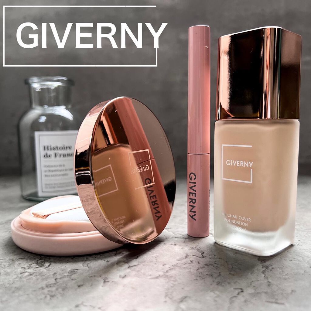 密着カバーファンデーション/GIVERNY/リキッドファンデーションを使ったクチコミ（1枚目）