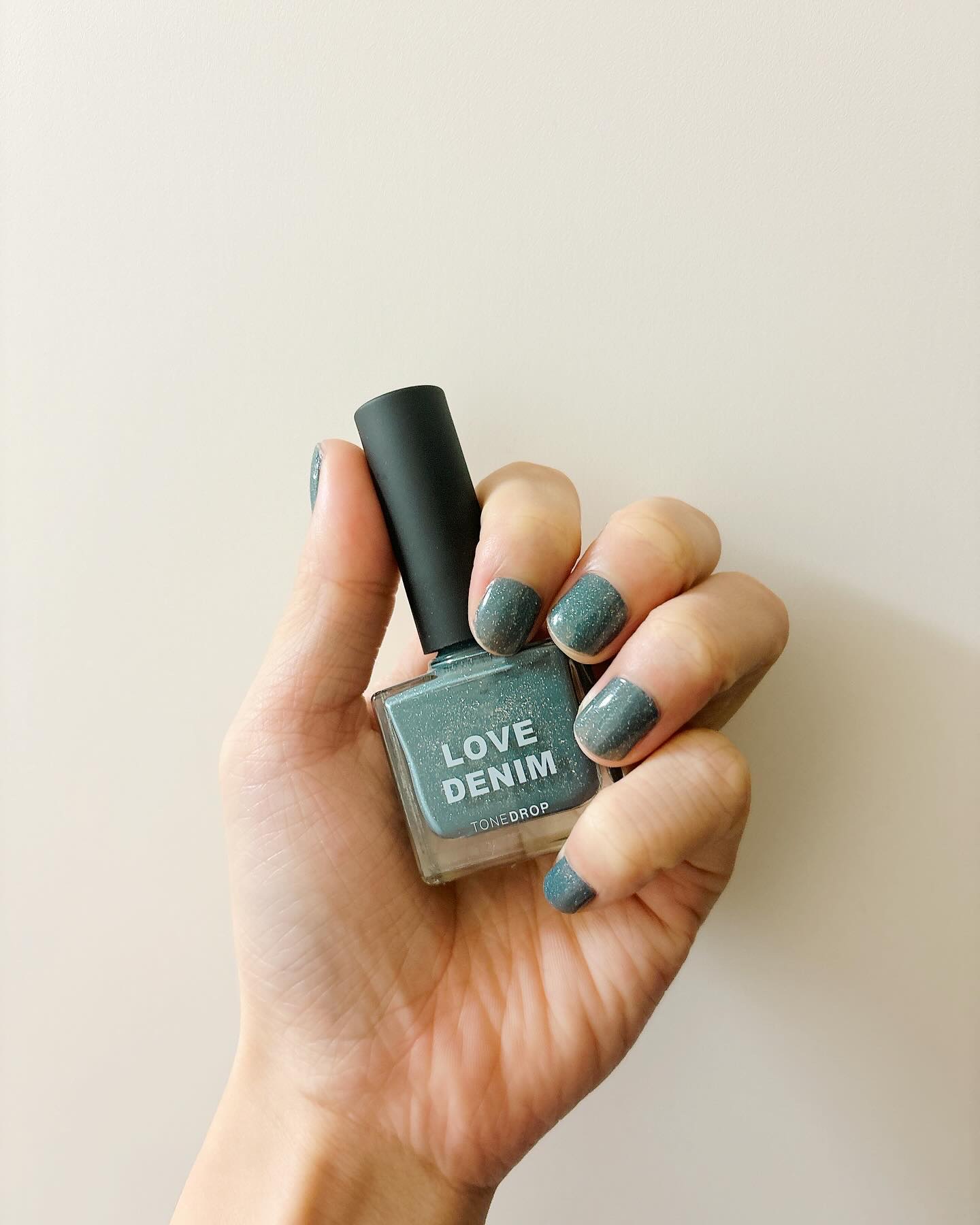 TONE DROP ネイルポリッシュ 034 Love Denim/D-UP/マニキュアを使ったクチコミ（1枚目）