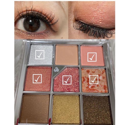 グリッターペディアアイパレット/unleashia/アイシャドウパレットを使ったクチコミ(4枚目)