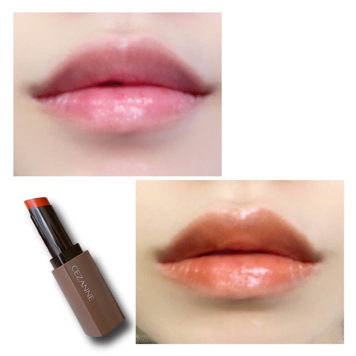 リップカラーシールド/CEZANNE/口紅を使ったクチコミ(2枚目)