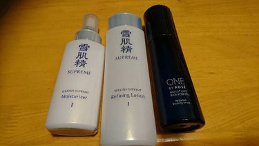 ONE BY KOSE 薬用保湿美容液のクチコミ「購入品
KOSE
雪肌精 シュープレム 化粧水１

KOSE
雪肌精シュープレム 乳液１

K.....」（1枚目）