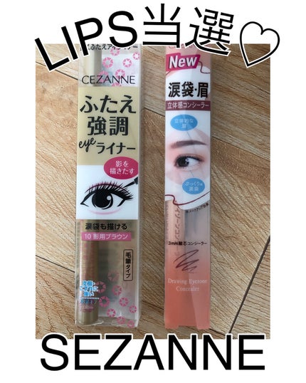 描くふたえアイライナー/CEZANNE/リキッドアイライナーを使ったクチコミ(1枚目)