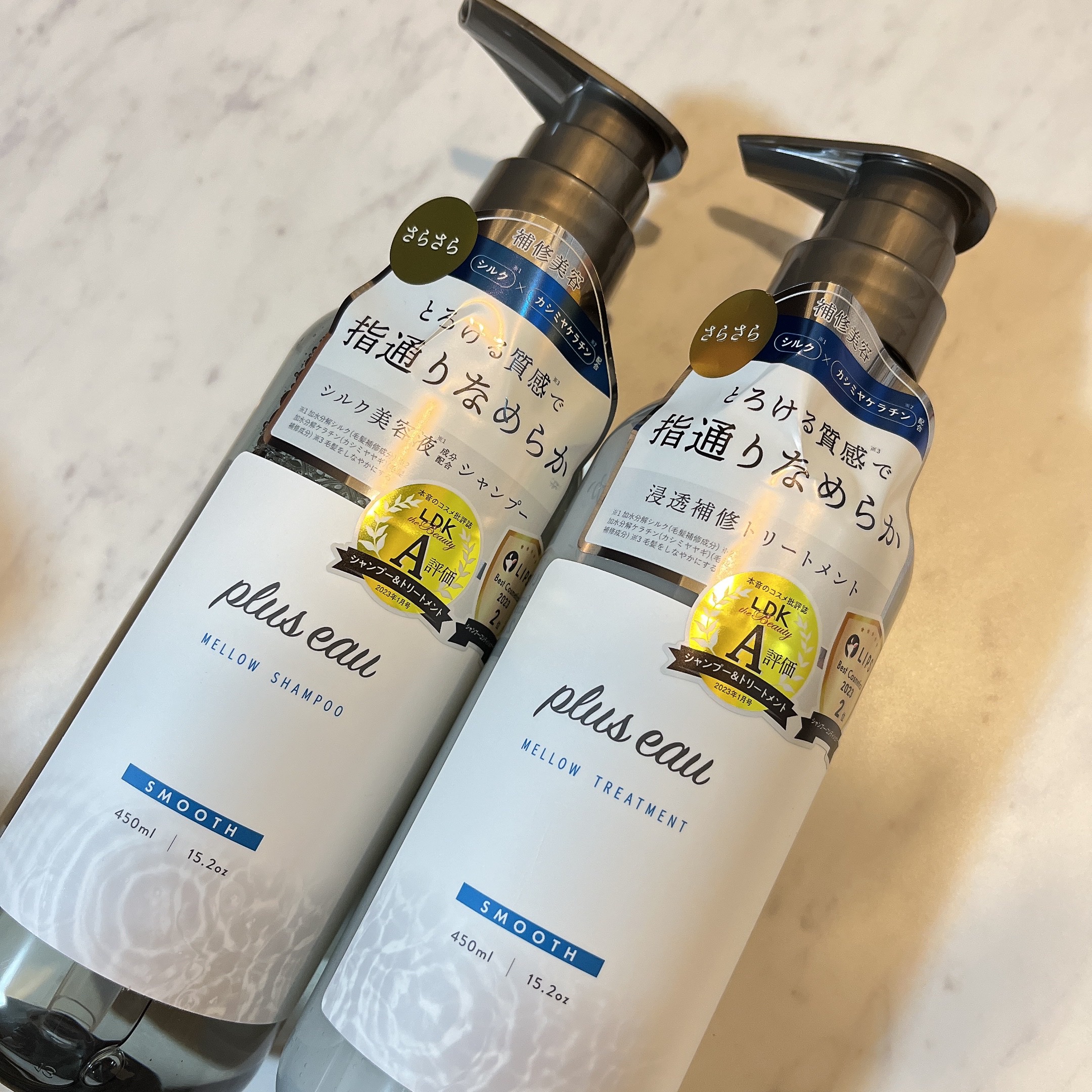 メロウシャンプー/メロウトリートメント/plus eau/市販シャンプーを使ったクチコミ（1枚目）