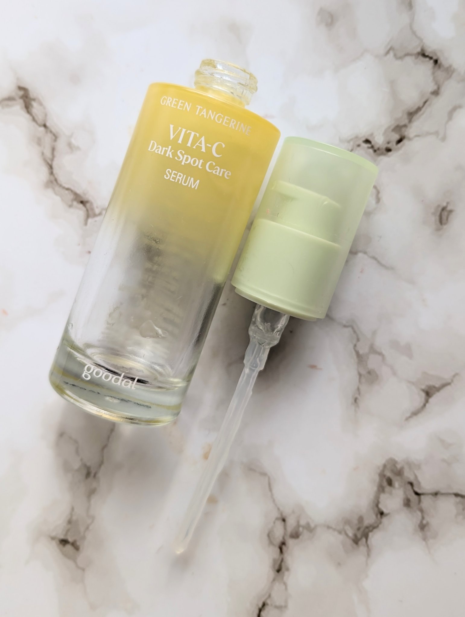グリーンタンジェリン ビタC ダークスポットケアセラム/goodal/美容液を使ったクチコミ（1枚目）