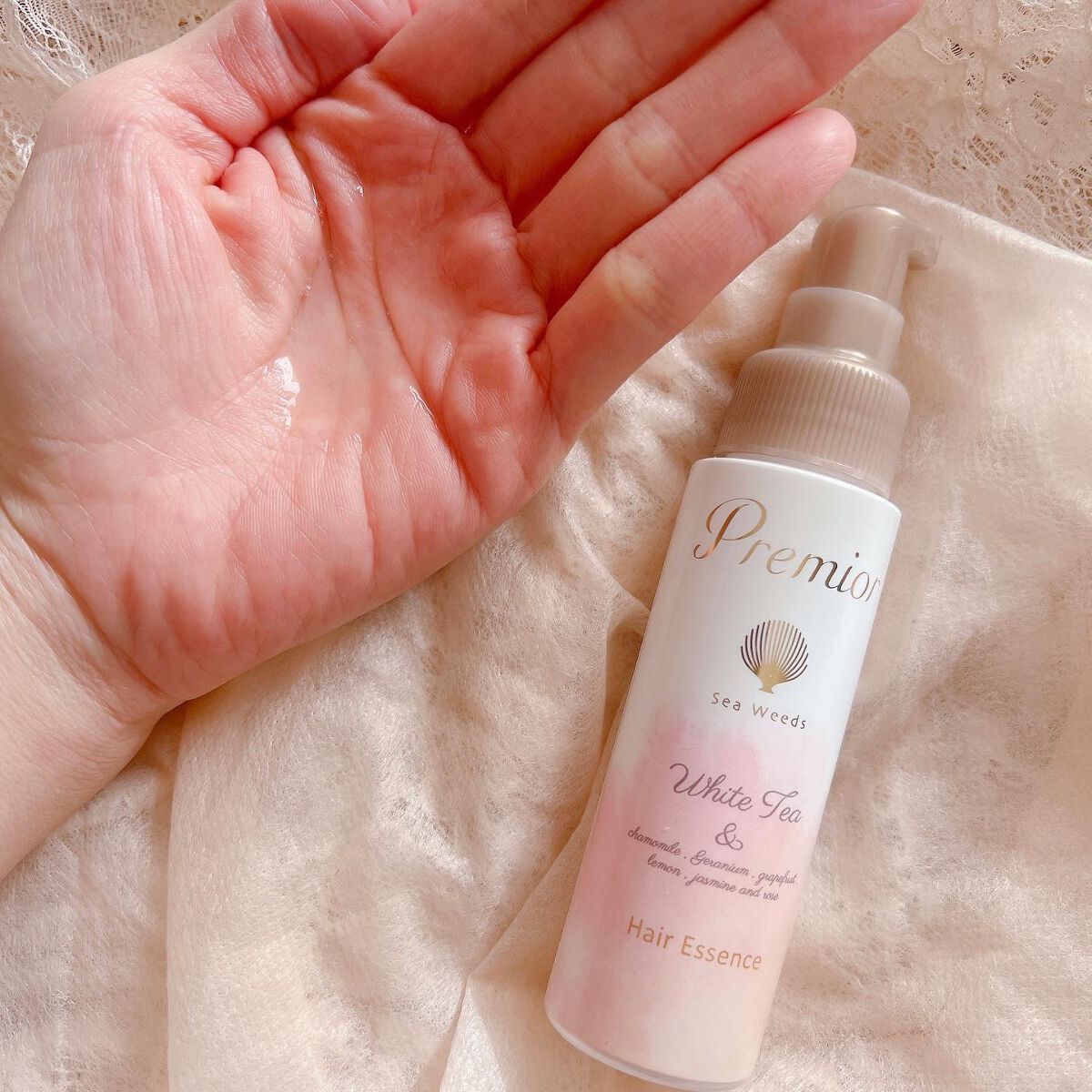 海藻 ヘア エッセンス しっとり/ラサーナ/ヘアオイルを使ったクチコミ(2枚目)