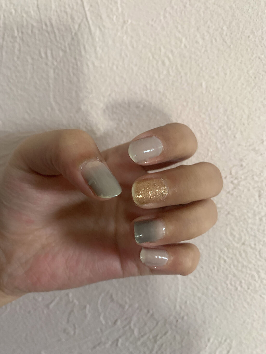 ジェルネイルシール/DAISO/ネイルシールを使ったクチコミ（2枚目）