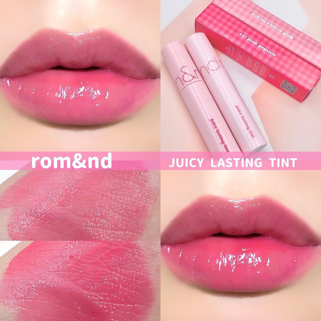 ジューシーラスティングティント/rom&nd/リップティントを使ったクチコミ(1枚目)