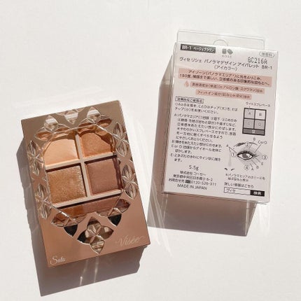 パノラマデザイン アイパレット/Visée/アイシャドウパレットを使ったクチコミ(6枚目)