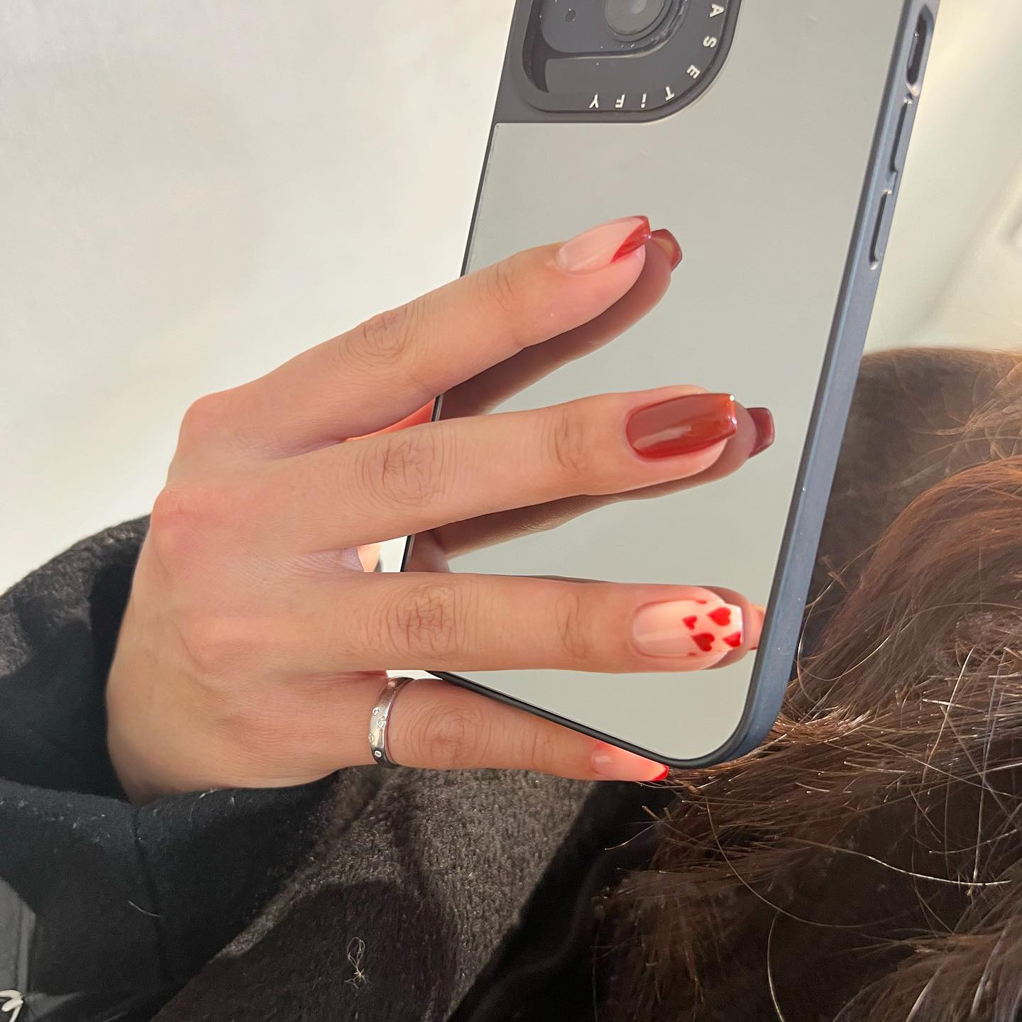 #バレンタインネイルのネイルデザイン