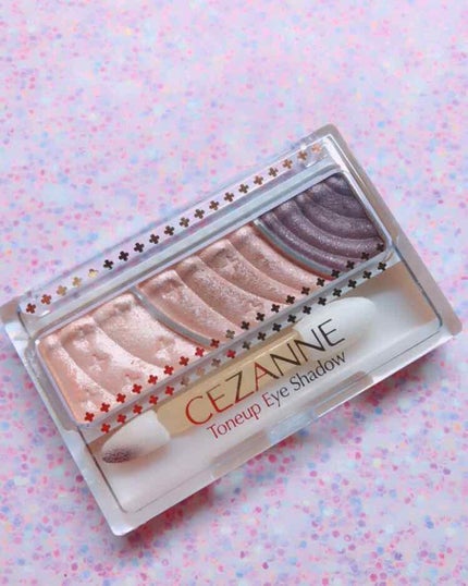 トーンアップアイシャドウ/CEZANNE/アイシャドウパレットを使ったクチコミ(2枚目)