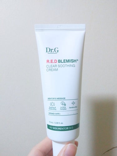 Dr.G レッドB・Cスージングクリーム(チューブタイプ)のクチコミ「【使った商品】
Dr.G RED BLEMISH 
CLEAR SOOTHING CREAM
.....」（2枚目）