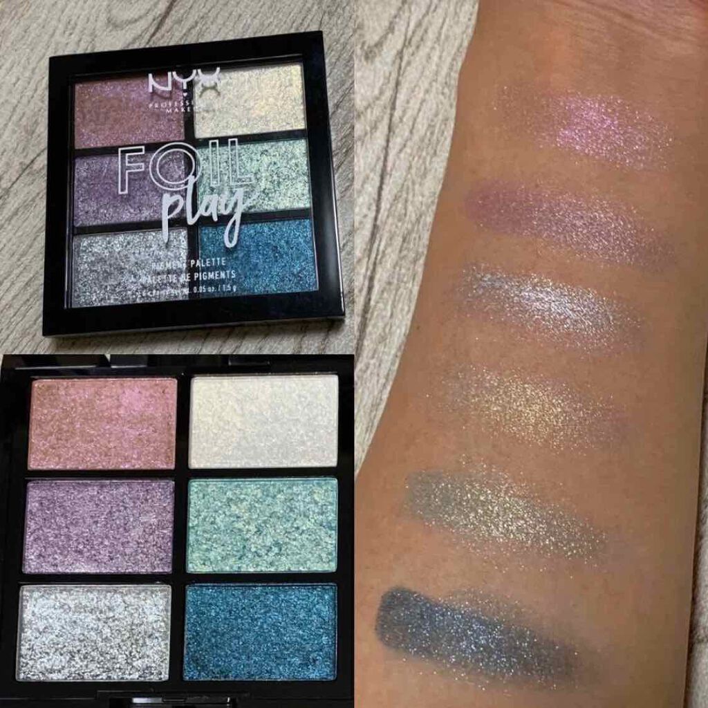 フォイルプレイ ピグメント パレット/NYX Professional Makeup/アイシャドウパレットを使ったクチコミ(1枚目)