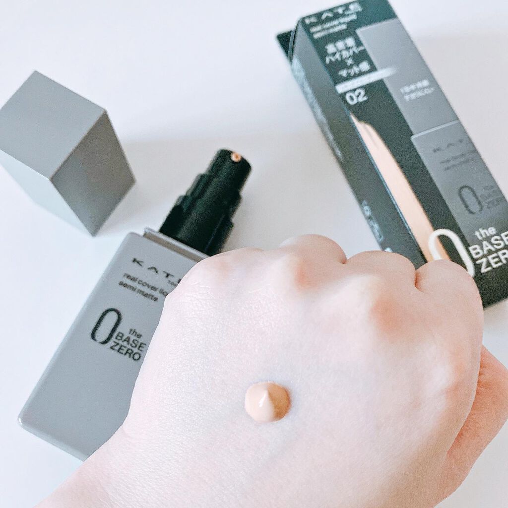 リアルカバーリキッド（セミマット）/KATE/リキッドファンデーションを使ったクチコミ（3枚目）