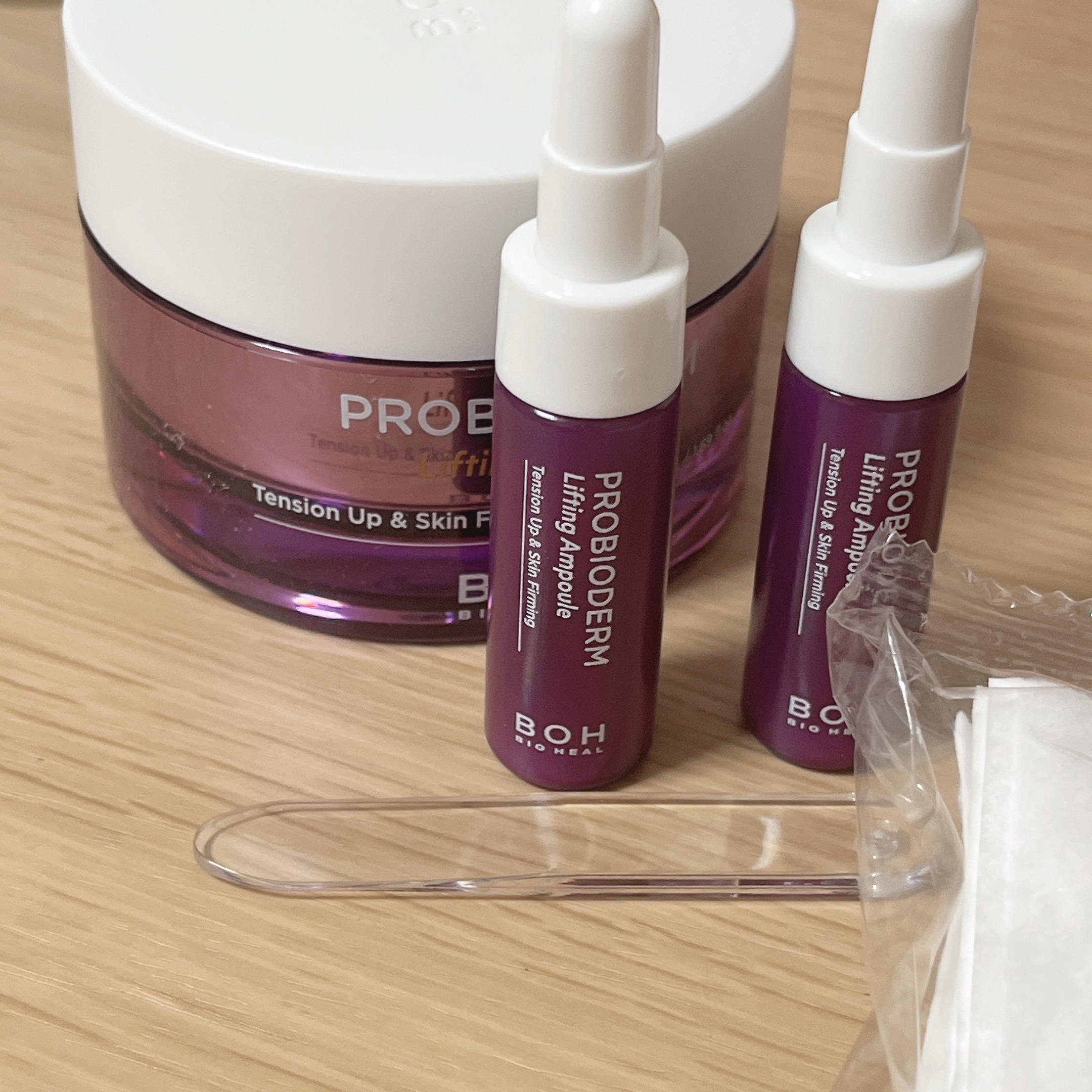 プロバイオダーム リフティング クリーム クリーム50ml＋アンプル7ml×2/BIOHEAL BOH/フェイスクリームを使ったクチコミ（2枚目）