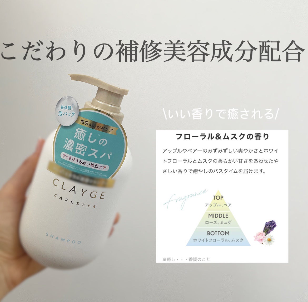 シャンプー/トリートメント SR/CLAYGE/市販シャンプーを使ったクチコミ(3枚目)