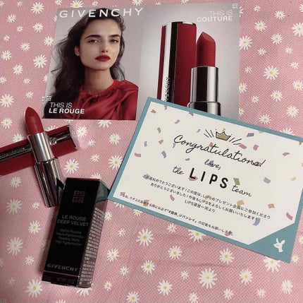 ルージュ・ジバンシイ・ベルベット/GIVENCHY/口紅を使ったクチコミ(1枚目)