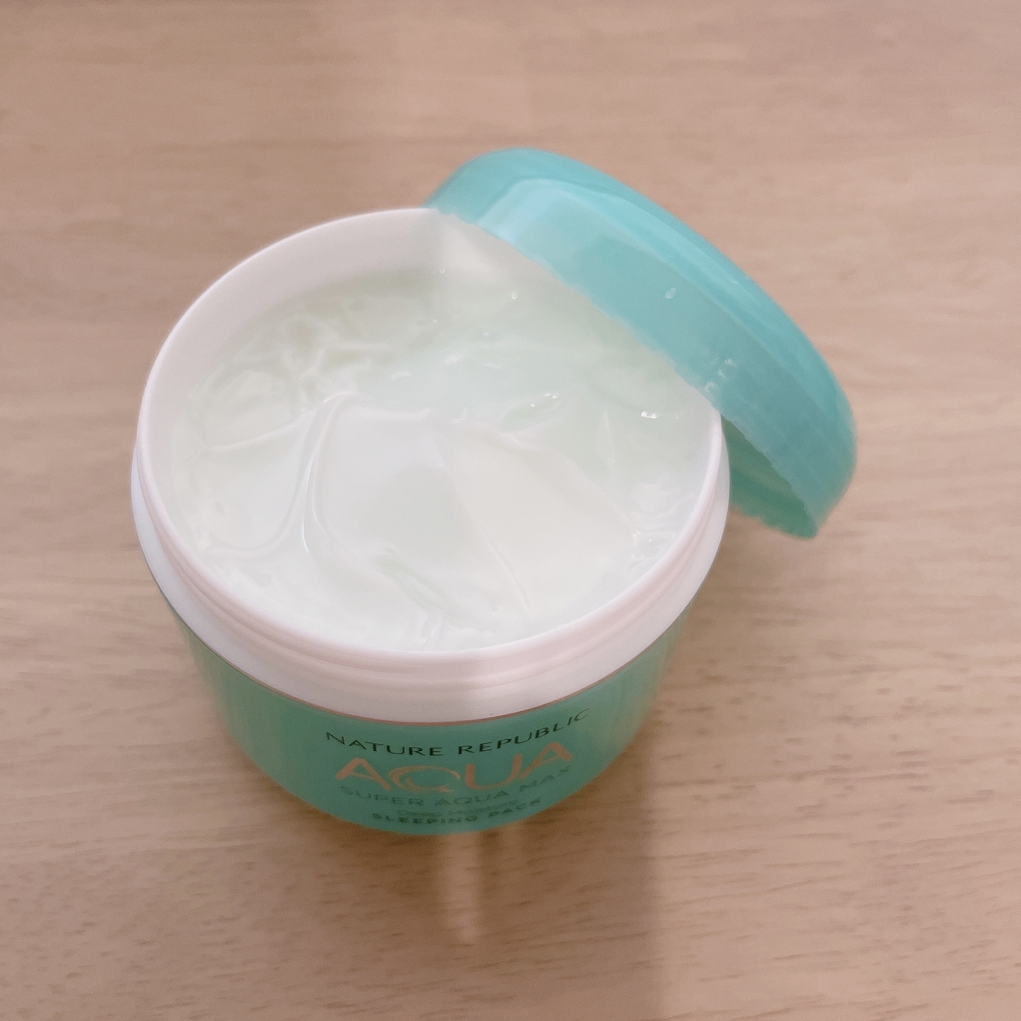 スーパーアクアマックス ディープモイスチャー スリーピングパック /ネイチャーリパブリック/洗い流すパック・マスクを使ったクチコミ（2枚目）