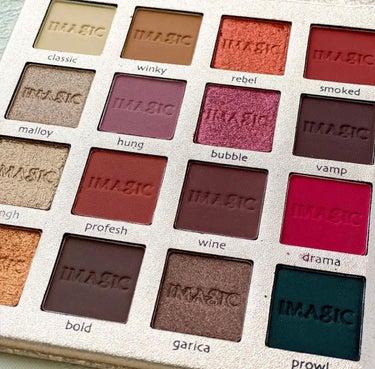 CHARM 16 COLOR EYESHADOW PALETTE/IMAGIC/アイシャドウパレットを使ったクチコミ（2枚目）