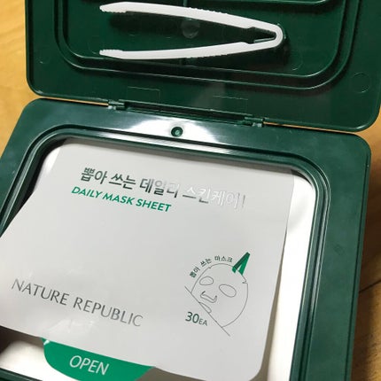 グリーンダーマCICA デイリーシートマスク/ネイチャーリパブリック/シートマスク・パックを使ったクチコミ(2枚目)