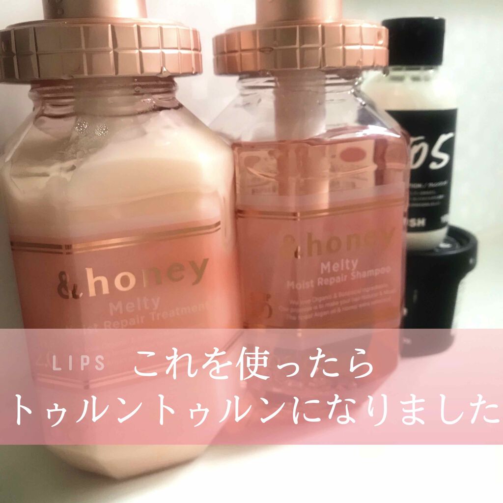 &honey Melty モイストリペア シャンプー1.0/モイストリペア ヘアトリートメント2.0/&honey/市販シャンプーを使ったクチコミ(1枚目)