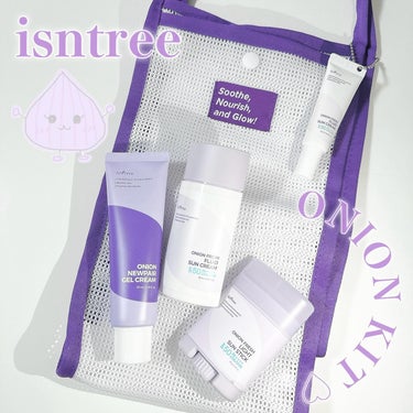 Isntree オニオン ニューペア ゲルクリームのクチコミ「💜


OLIVE YOUNG Globalさまからいただきました♡


isntree 
オ.....」（1枚目）