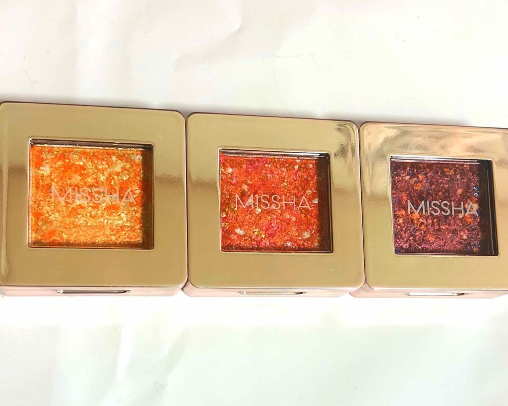 グリッタープリズム シャドウ/MISSHA/グリッターを使ったクチコミ（1枚目）