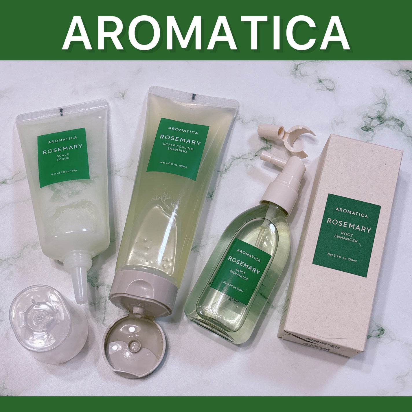 ローズマリー スカルプ スクラブ/AROMATICA/ヘッドスクラブを使ったクチコミ(1枚目)