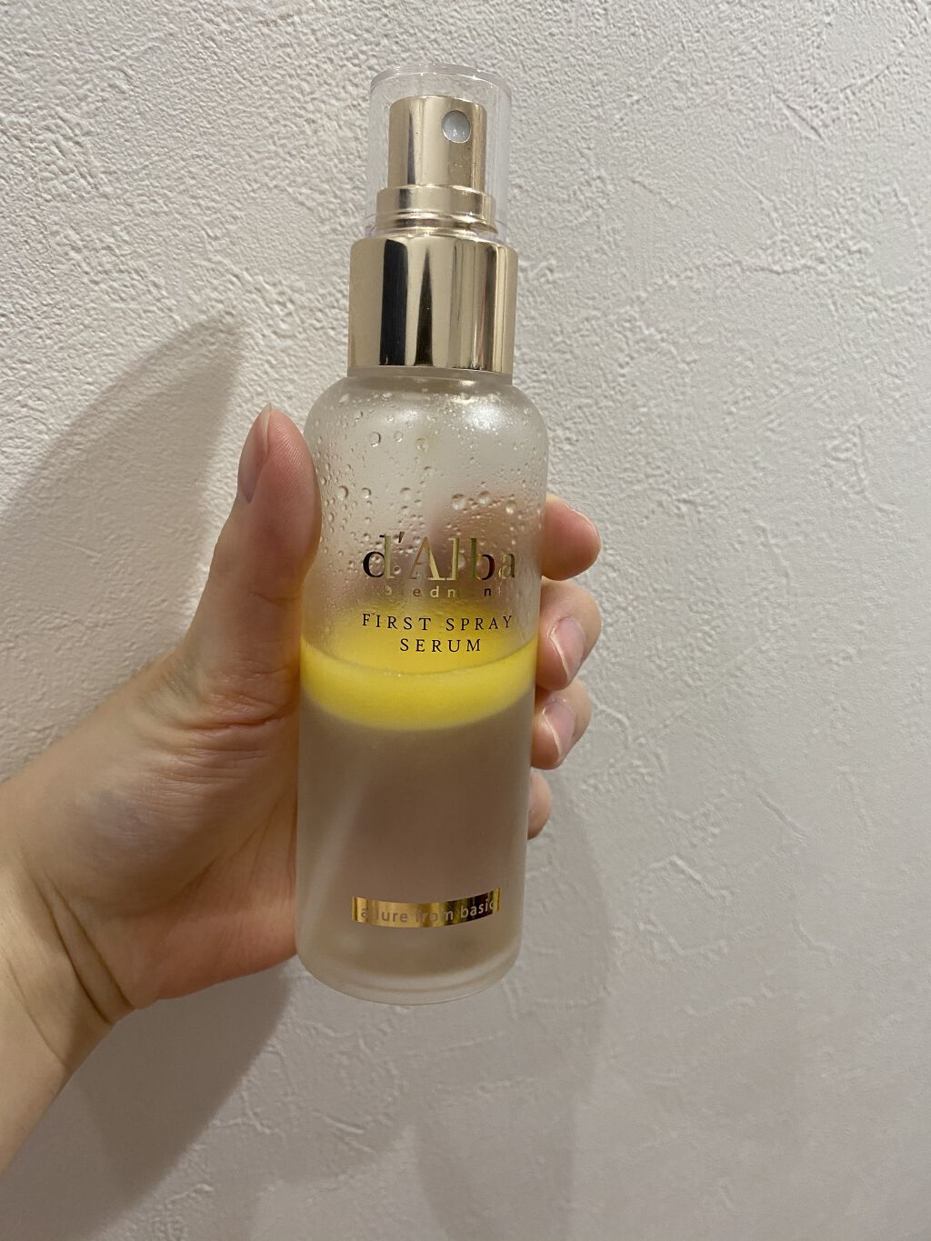 ダルバ ホワイトトリュフファーストスプレーセラム/ダルバ/ミスト状化粧水を使ったクチコミ（1枚目）