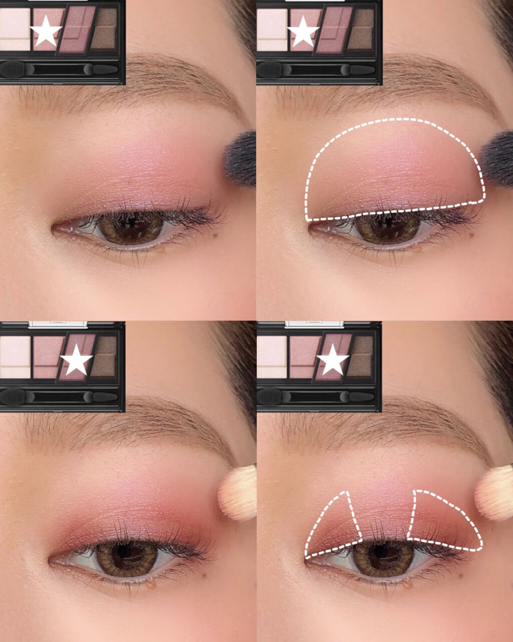 デザイニングブラウンアイズ BR-6 ピンクブラウン/KATE/アイシャドウパレットを使ったクチコミ（3枚目）