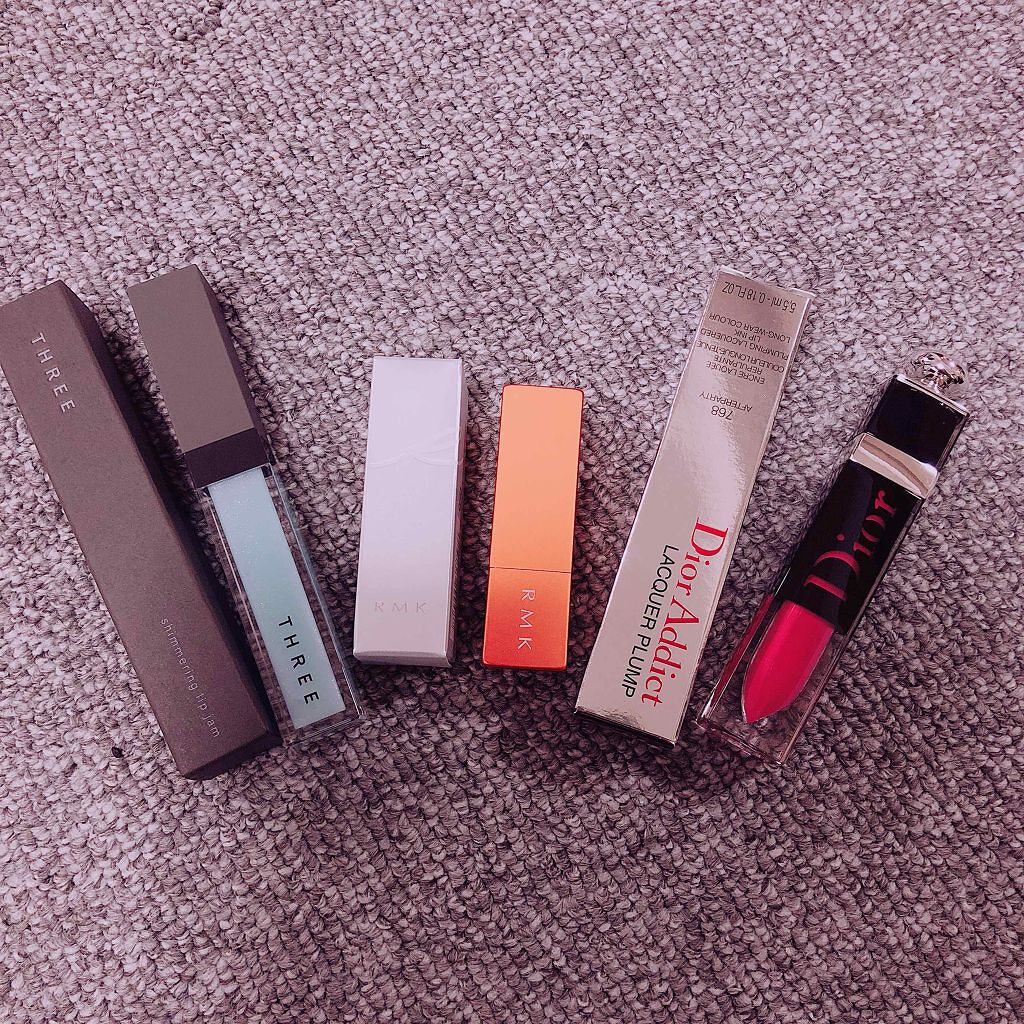 シマリング リップジャム/THREE/リップグロスを使ったクチコミ(1枚目)