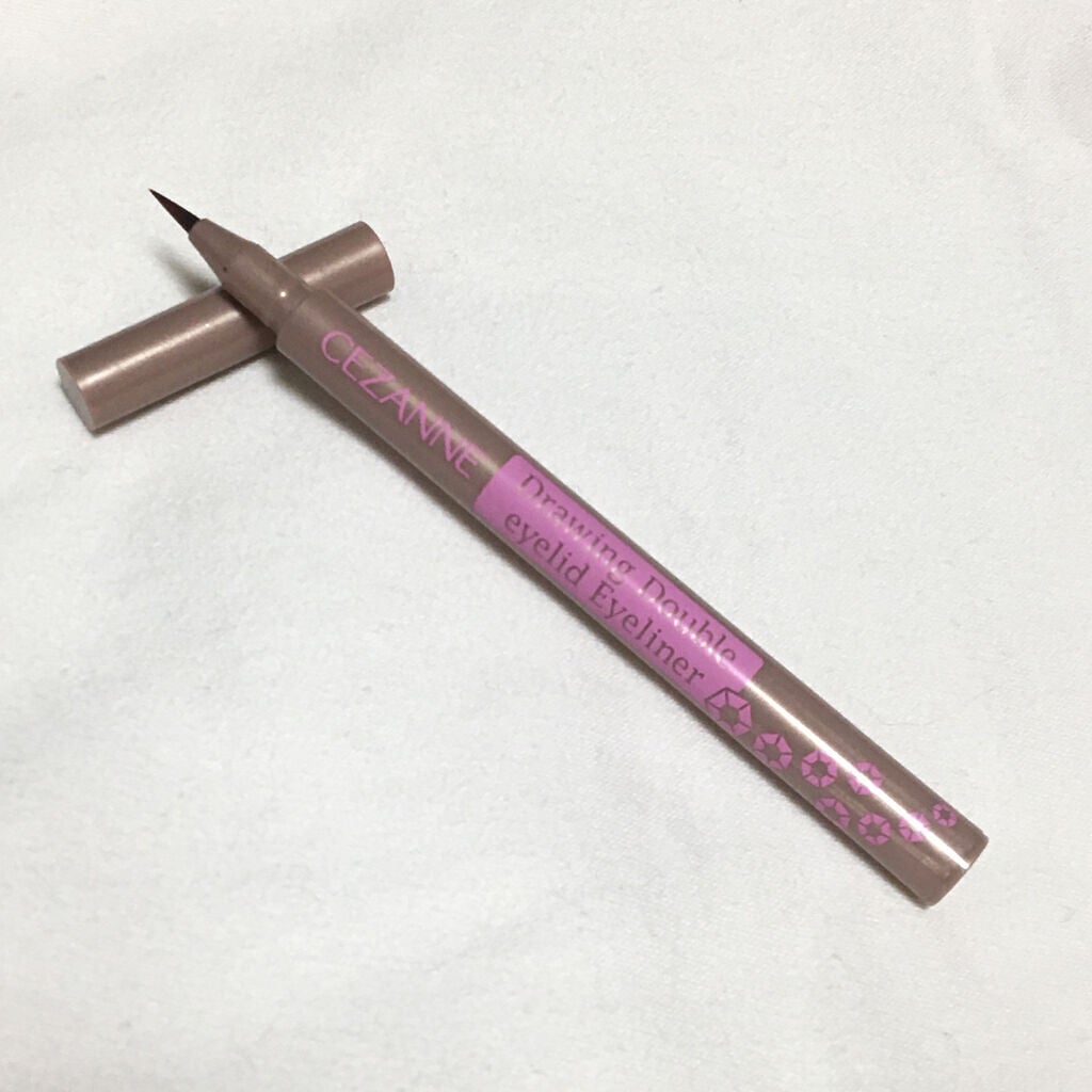 描くふたえアイライナー/CEZANNE/リキッドアイライナーを使ったクチコミ(2枚目)